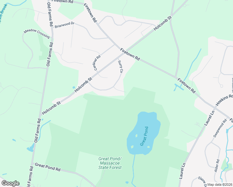 map of restaurants, bars, coffee shops, grocery stores, and more near 3 Fleetwood Drive in Simsbury