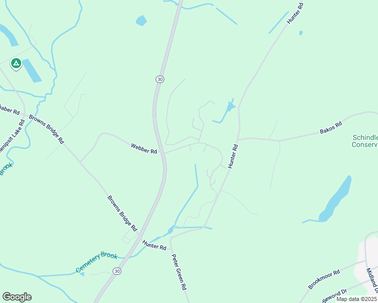 map of restaurants, bars, coffee shops, grocery stores, and more near 4 Overlook Lane in Tolland