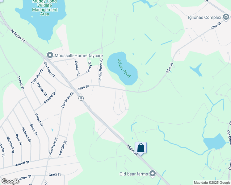 map of restaurants, bars, coffee shops, grocery stores, and more near 2 Jill Marie Drive in Carver