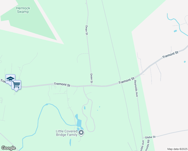 map of restaurants, bars, coffee shops, grocery stores, and more near 37 Dean Street in Rehoboth