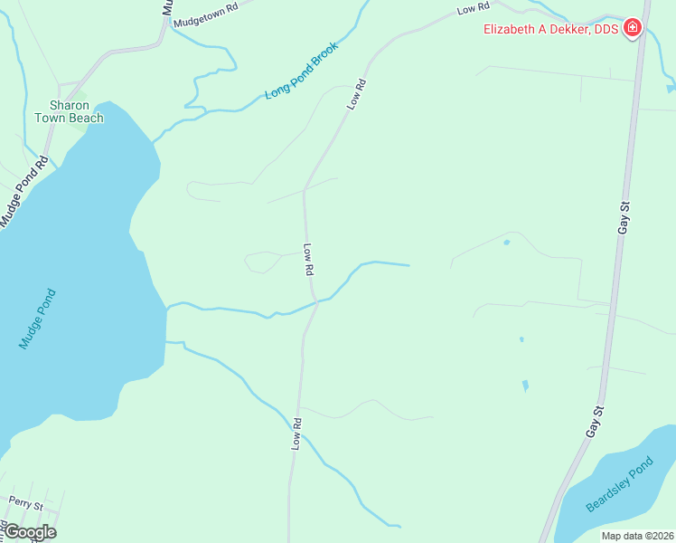 map of restaurants, bars, coffee shops, grocery stores, and more near 216 Low Road in Sharon