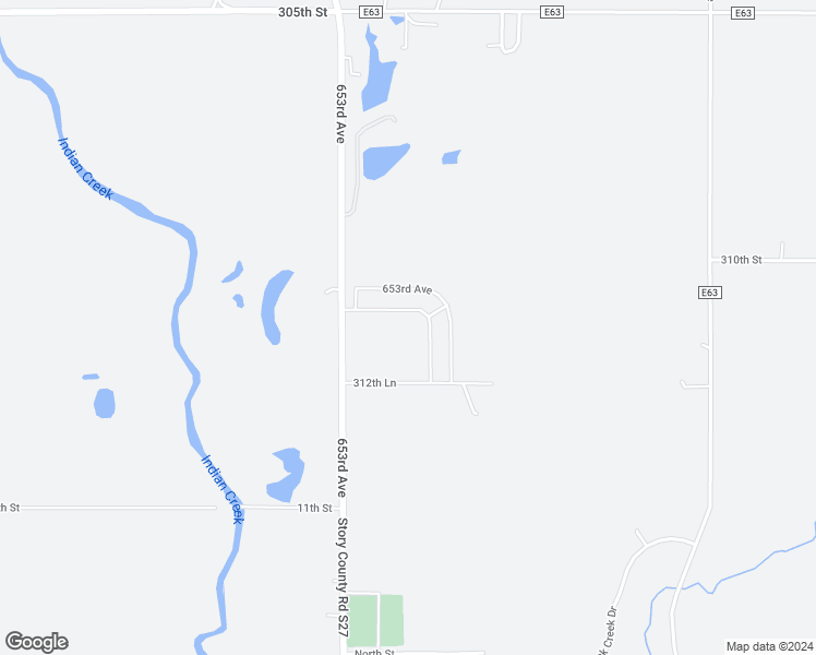 map of restaurants, bars, coffee shops, grocery stores, and more near 31100 653rd Avenue in Maxwell