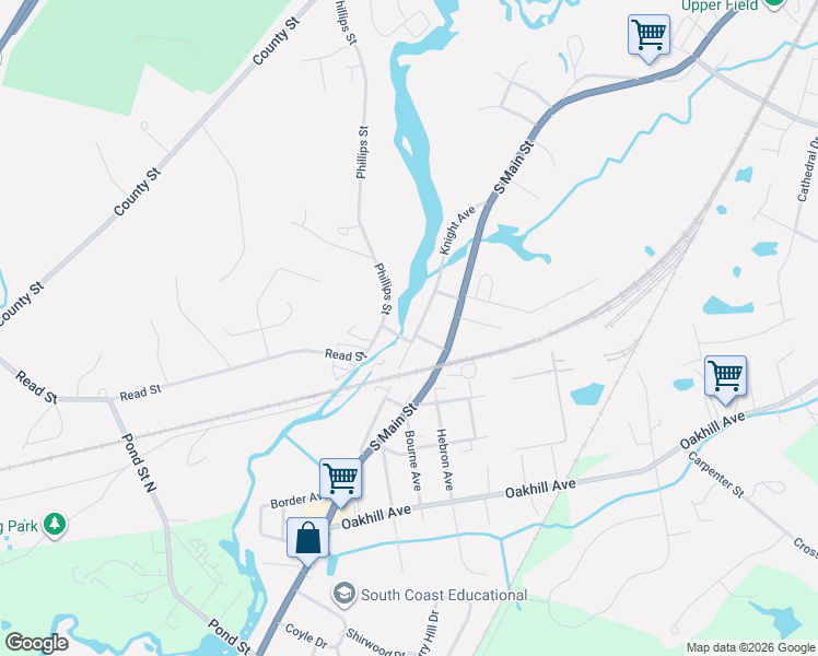 map of restaurants, bars, coffee shops, grocery stores, and more near 137 Knight Avenue in Attleboro