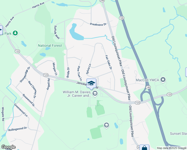map of restaurants, bars, coffee shops, grocery stores, and more near 11 Sylvia Lane in Lincoln