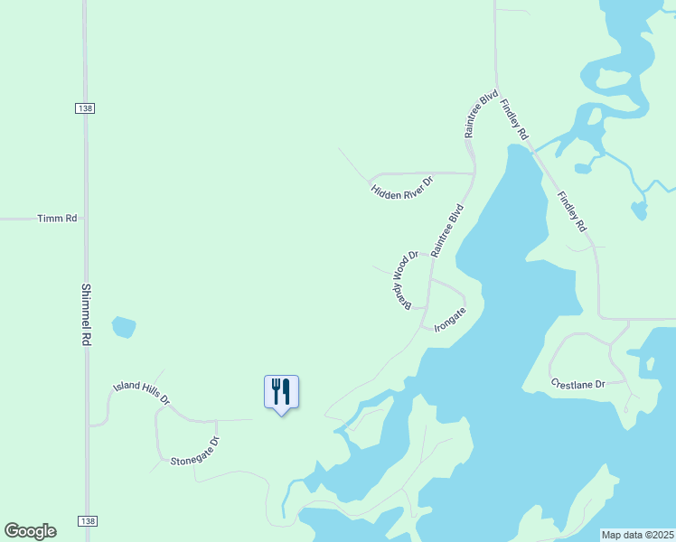 map of restaurants, bars, coffee shops, grocery stores, and more near 23510 Island Hills Drive in Centreville