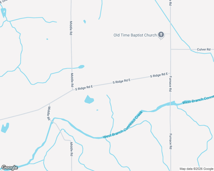 map of restaurants, bars, coffee shops, grocery stores, and more near 352 South Ridge Road East in Conneaut