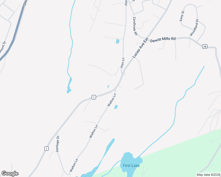 map of restaurants, bars, coffee shops, grocery stores, and more near 840 Lucas Avenue Extension in Hurley