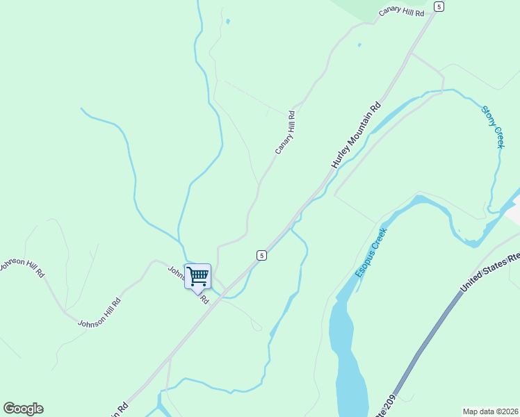 map of restaurants, bars, coffee shops, grocery stores, and more near 213 Canary Hill Road in Kingston