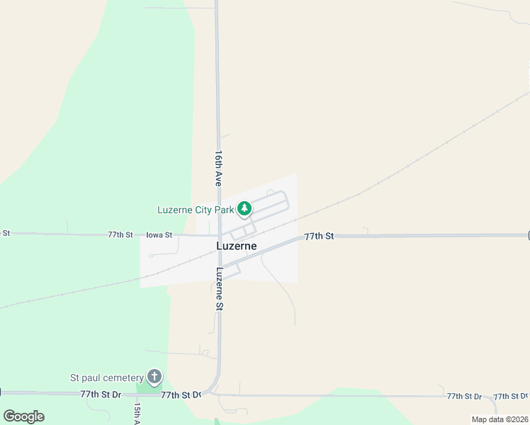 map of restaurants, bars, coffee shops, grocery stores, and more near 208 East Iowa Street in Luzerne