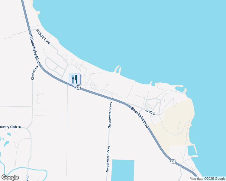 map of restaurants, bars, coffee shops, grocery stores, and more near 2176 South Bear Lake Boulevard in Garden City