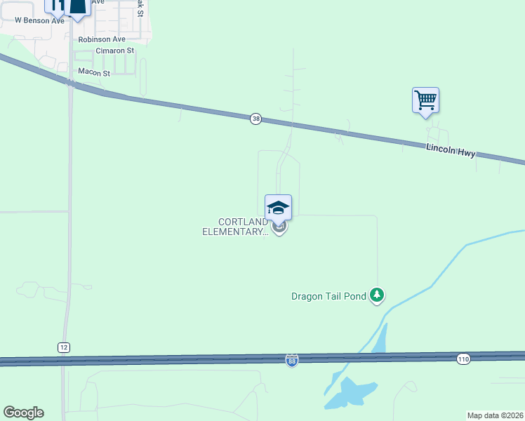 map of restaurants, bars, coffee shops, grocery stores, and more near 538 Preston Street in Cortland