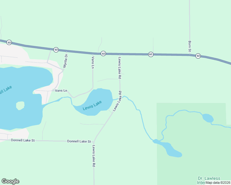 map of restaurants, bars, coffee shops, grocery stores, and more near 61336 Lewis Lake Road in Vandalia