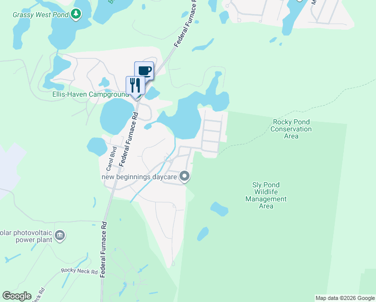map of restaurants, bars, coffee shops, grocery stores, and more near 14 King Avenue in Plymouth