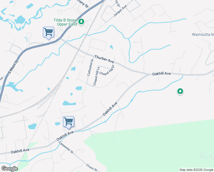 map of restaurants, bars, coffee shops, grocery stores, and more near 86 Parsonage Way in Attleboro
