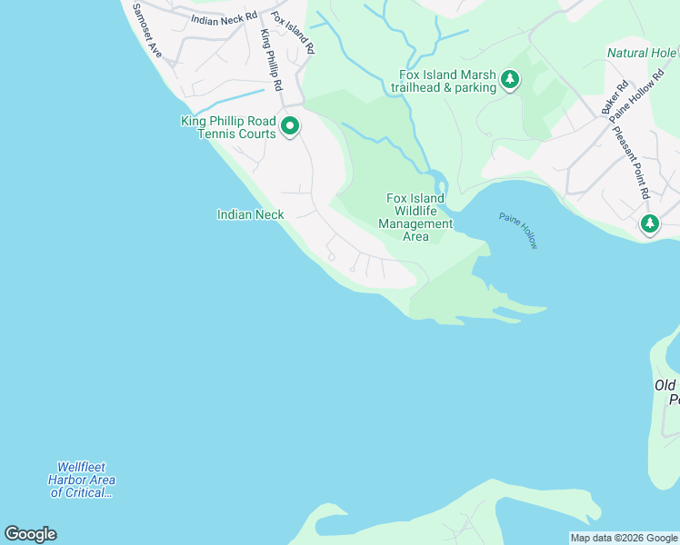 map of restaurants, bars, coffee shops, grocery stores, and more near 344 King Phillip Road in Wellfleet