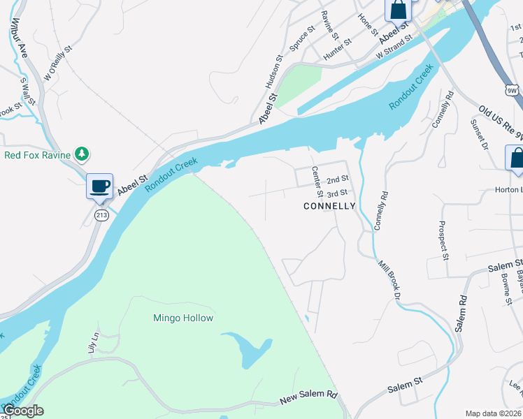 map of restaurants, bars, coffee shops, grocery stores, and more near 191 2nd Street in Kingston
