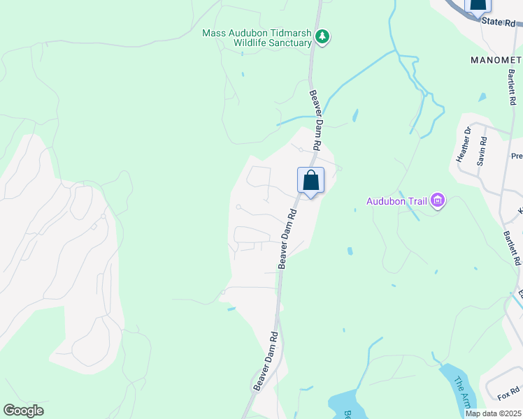 map of restaurants, bars, coffee shops, grocery stores, and more near 17 Farnham Drive in Plymouth