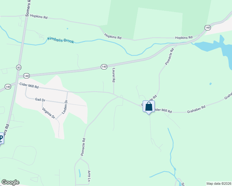 map of restaurants, bars, coffee shops, grocery stores, and more near 5 Laurel Road in Ellington