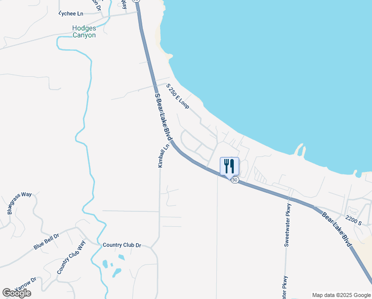 map of restaurants, bars, coffee shops, grocery stores, and more near 2029 South Cottage Lane in Garden City