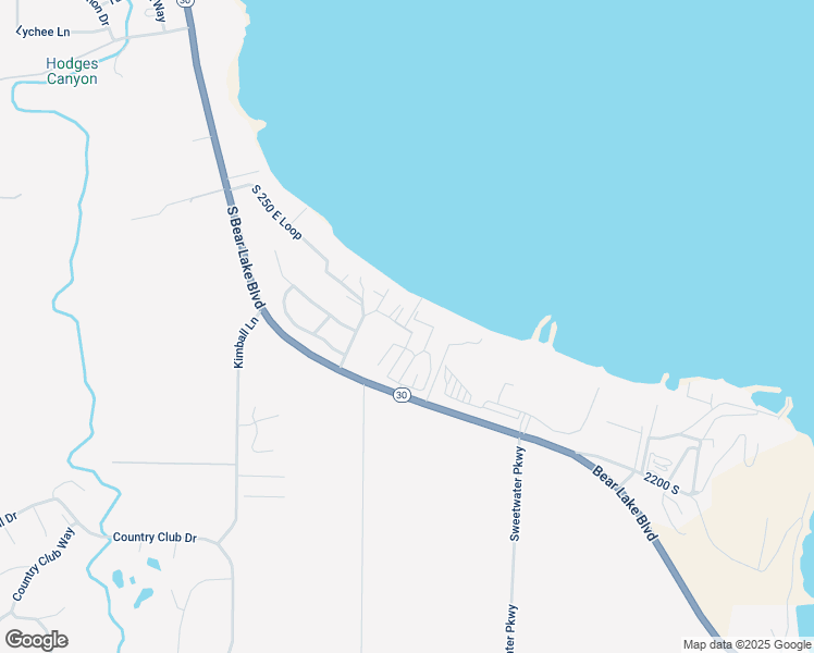map of restaurants, bars, coffee shops, grocery stores, and more near 2126 South Bear Lake Boulevard in Garden City