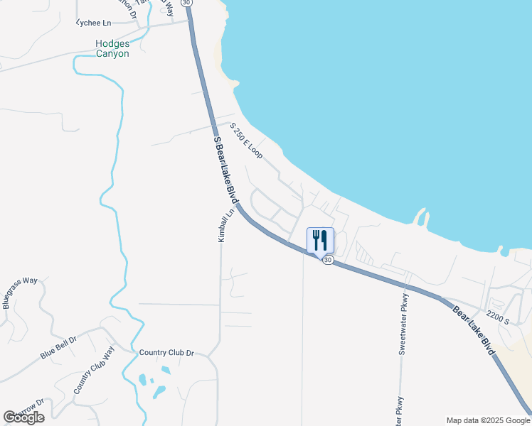 map of restaurants, bars, coffee shops, grocery stores, and more near 2034 South Cottage Lane in Garden City