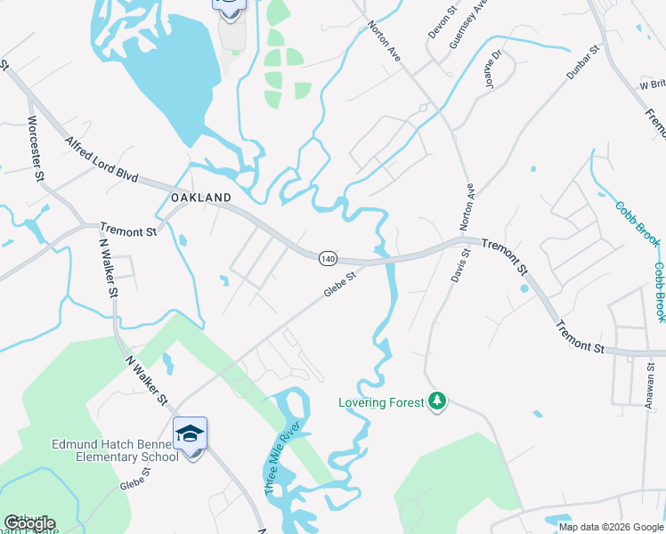 map of restaurants, bars, coffee shops, grocery stores, and more near 256 Tremont Street in Taunton