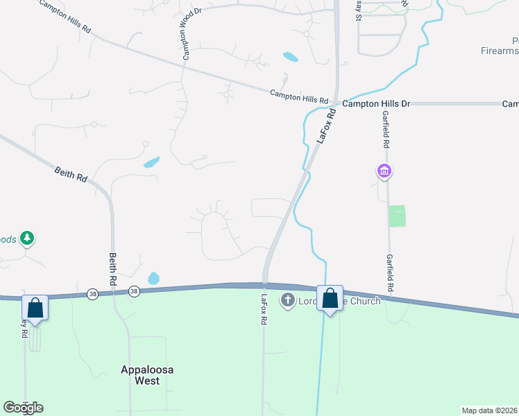 map of restaurants, bars, coffee shops, grocery stores, and more near 2N924 Grand Monde Drive in Elburn