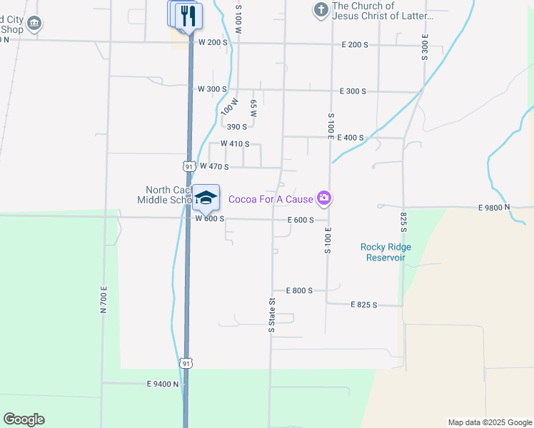 map of restaurants, bars, coffee shops, grocery stores, and more near 546 South State Street in Richmond