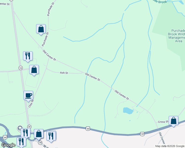 map of restaurants, bars, coffee shops, grocery stores, and more near 228 Old Center Street in Middleborough