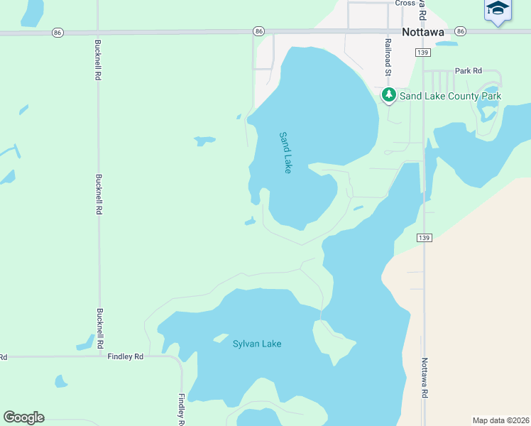 map of restaurants, bars, coffee shops, grocery stores, and more near 25638 Rainbow Drive in Sturgis