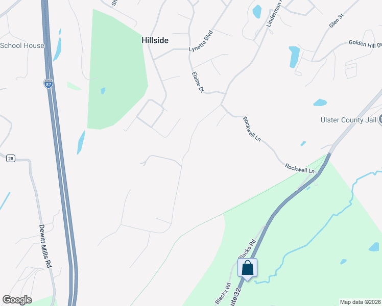 map of restaurants, bars, coffee shops, grocery stores, and more near 599 Linderman Main Avenue in Kingston