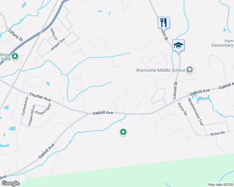 map of restaurants, bars, coffee shops, grocery stores, and more near 28 Silver Birch Road in Attleboro