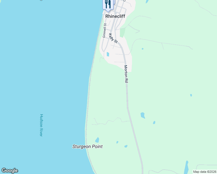 map of restaurants, bars, coffee shops, grocery stores, and more near 40 Morton Road in Rhinebeck