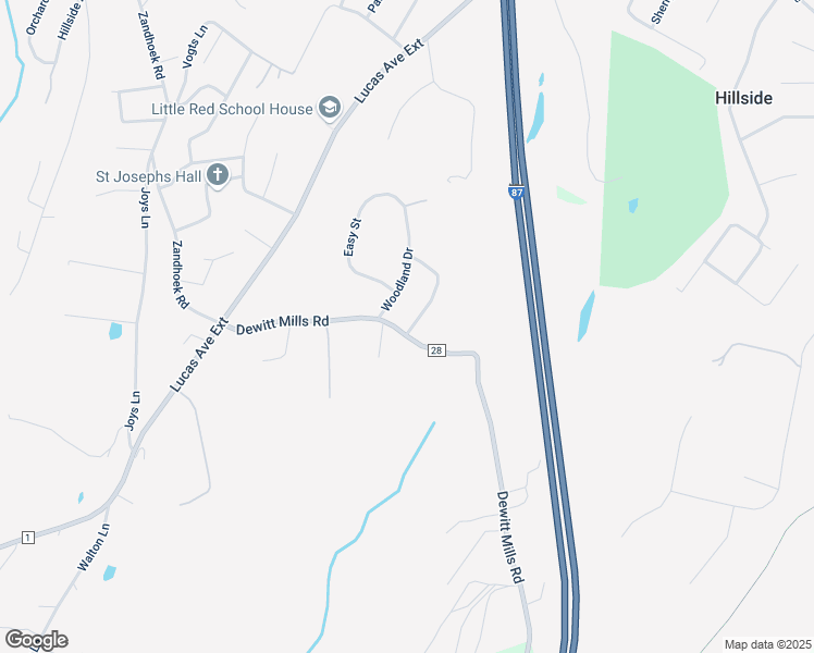 map of restaurants, bars, coffee shops, grocery stores, and more near 64-72 Dewitt Mills Rd in Hurley