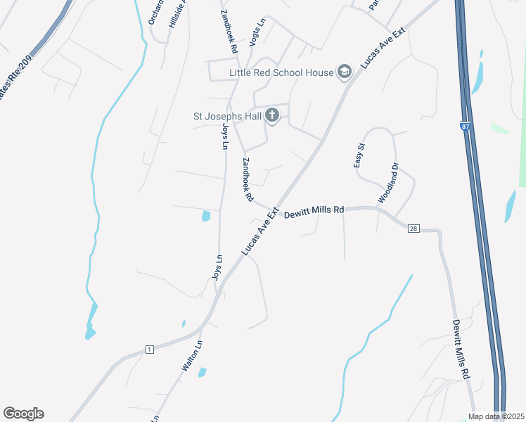 map of restaurants, bars, coffee shops, grocery stores, and more near 743 Lucas Avenue Extension in Hurley