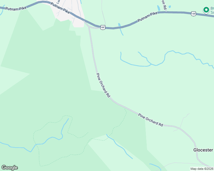 map of restaurants, bars, coffee shops, grocery stores, and more near 106 Pine Orchard Road in Glocester