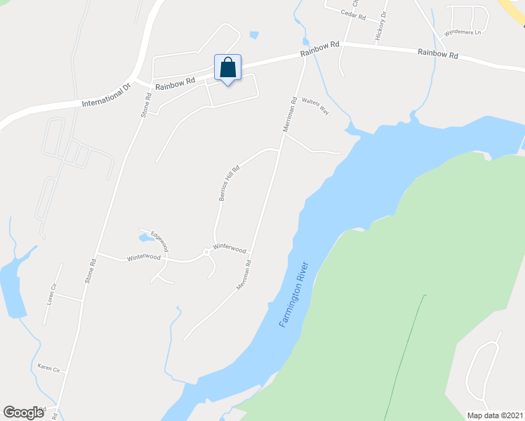 map of restaurants, bars, coffee shops, grocery stores, and more near 173 Merriman Road in Windsor