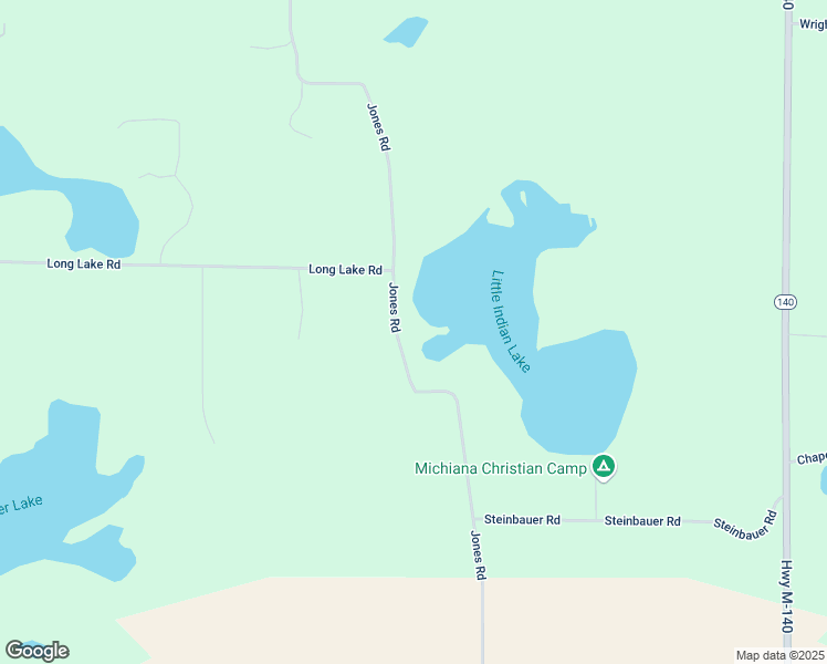map of restaurants, bars, coffee shops, grocery stores, and more near 11435 Jones Road in Berrien Springs