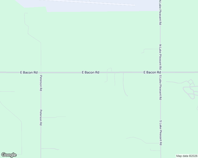 map of restaurants, bars, coffee shops, grocery stores, and more near 3465 East Bacon Road in Hillsdale