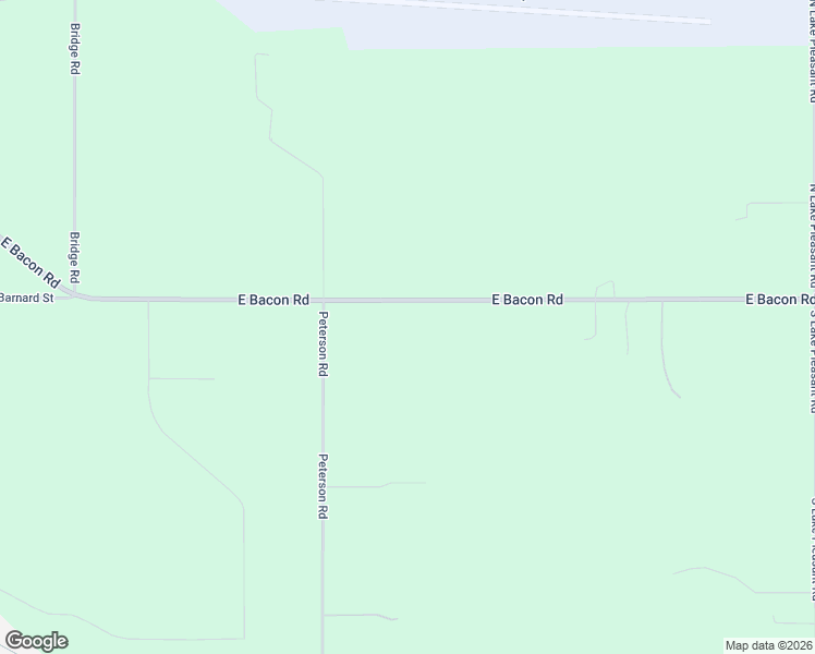 map of restaurants, bars, coffee shops, grocery stores, and more near 3151 East Bacon Road in Hillsdale