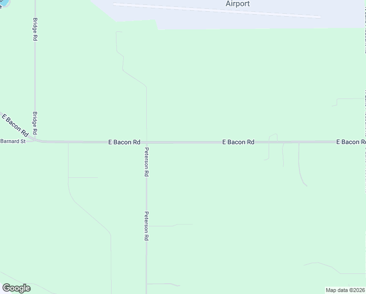 map of restaurants, bars, coffee shops, grocery stores, and more near 3151 East Bacon Road in Hillsdale