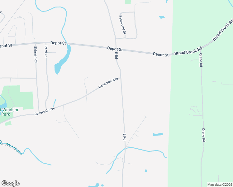 map of restaurants, bars, coffee shops, grocery stores, and more near 161 East Road in East Windsor