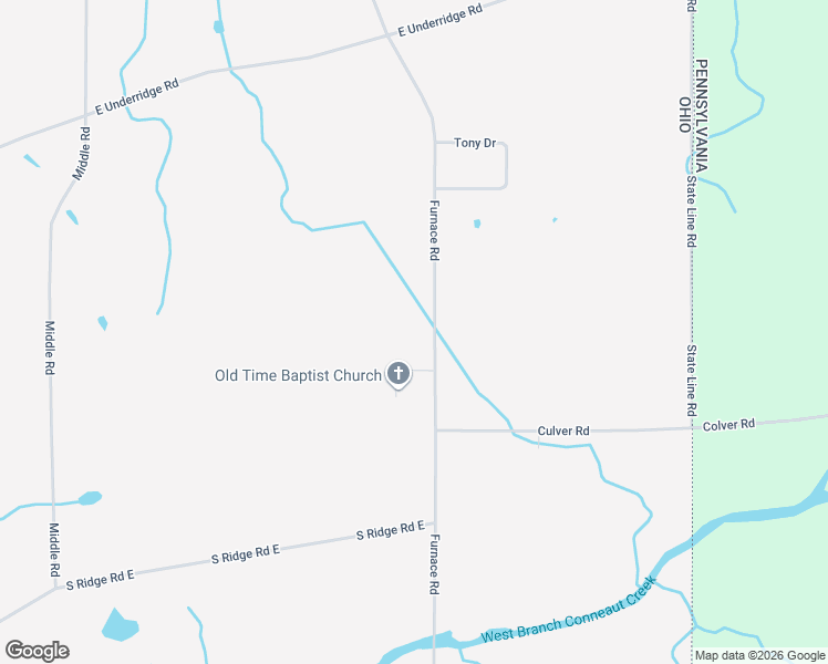 map of restaurants, bars, coffee shops, grocery stores, and more near 779 Furnace Road in Conneaut