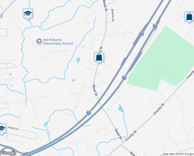 map of restaurants, bars, coffee shops, grocery stores, and more near 400 Read Street in Attleboro