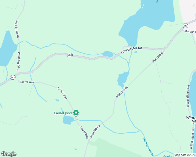 map of restaurants, bars, coffee shops, grocery stores, and more near 393 Winchester Road in Winsted