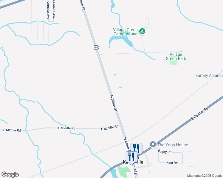 map of restaurants, bars, coffee shops, grocery stores, and more near 6853 Ohio 193 in Andover