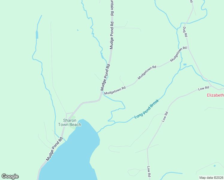 map of restaurants, bars, coffee shops, grocery stores, and more near 7 Mudgetown Road in Sharon