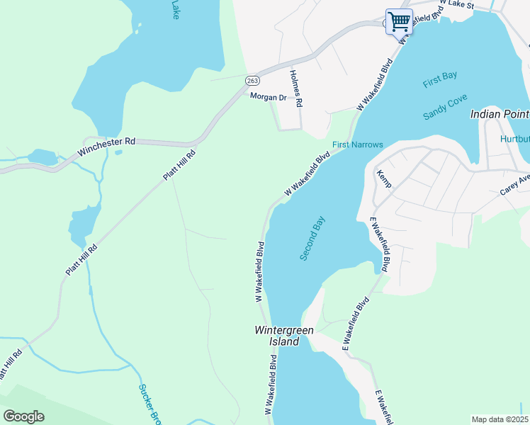 map of restaurants, bars, coffee shops, grocery stores, and more near 341 West Wakefield Boulevard in Winchester