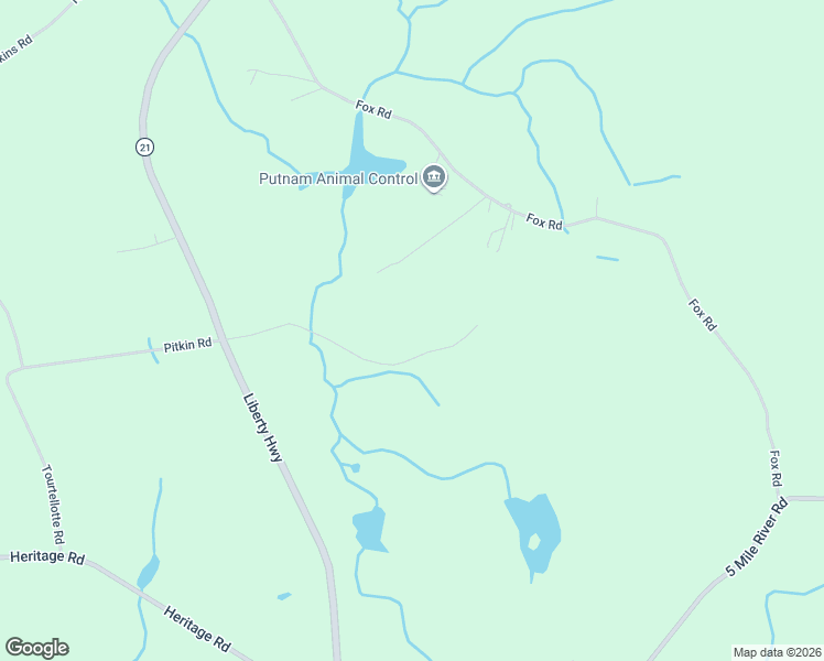 map of restaurants, bars, coffee shops, grocery stores, and more near 80 Aldrich Road in Putnam