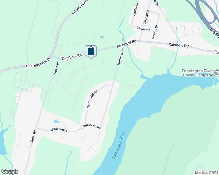 map of restaurants, bars, coffee shops, grocery stores, and more near 145 Merriman Road in Windsor